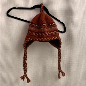 Knit cap with ear flaps